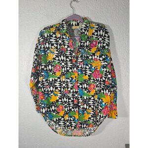 Vintage Andrew Sports Studio Woman’s Med Long Sleeve Button Up Shirt Sequin